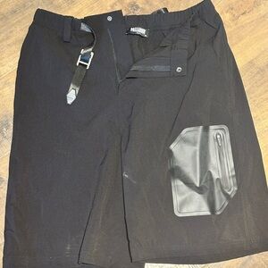 Palladium Men's Dark Cargo Shorts with Belt